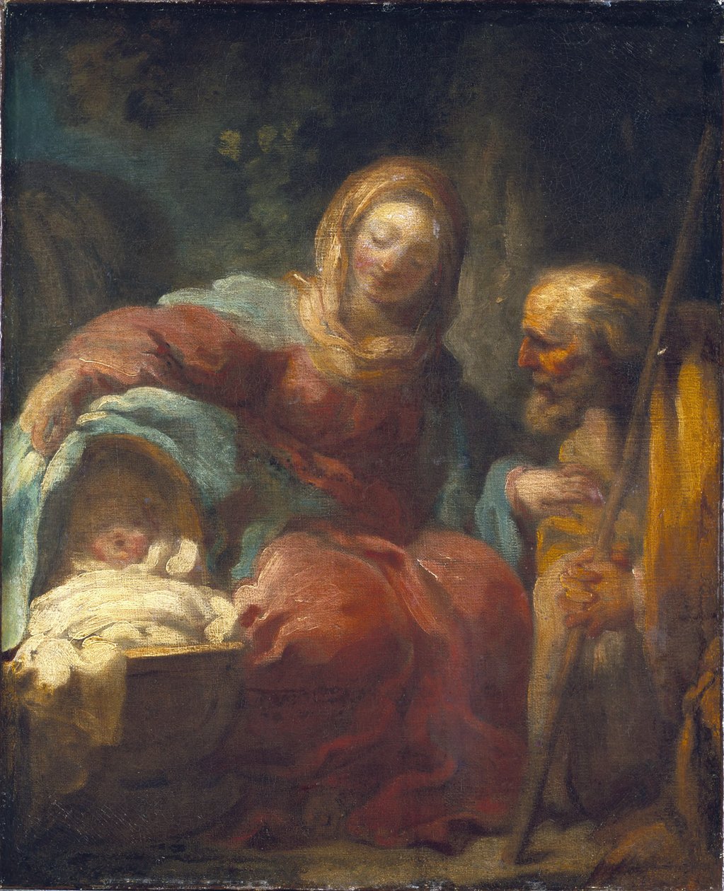 Die Rast auf der Flucht nach Ägypten von Jean-Honore Fragonard