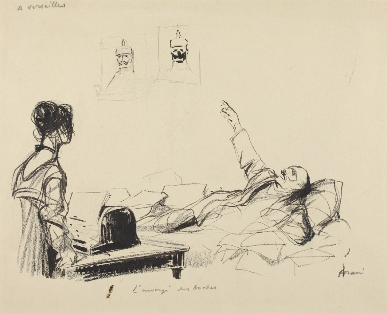 In Versailles. Der Gesandte der Deutschen von Jean-Louis Forain