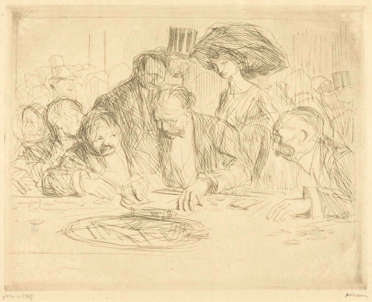Am Spieltisch (2. Platte) von Jean-Louis Forain