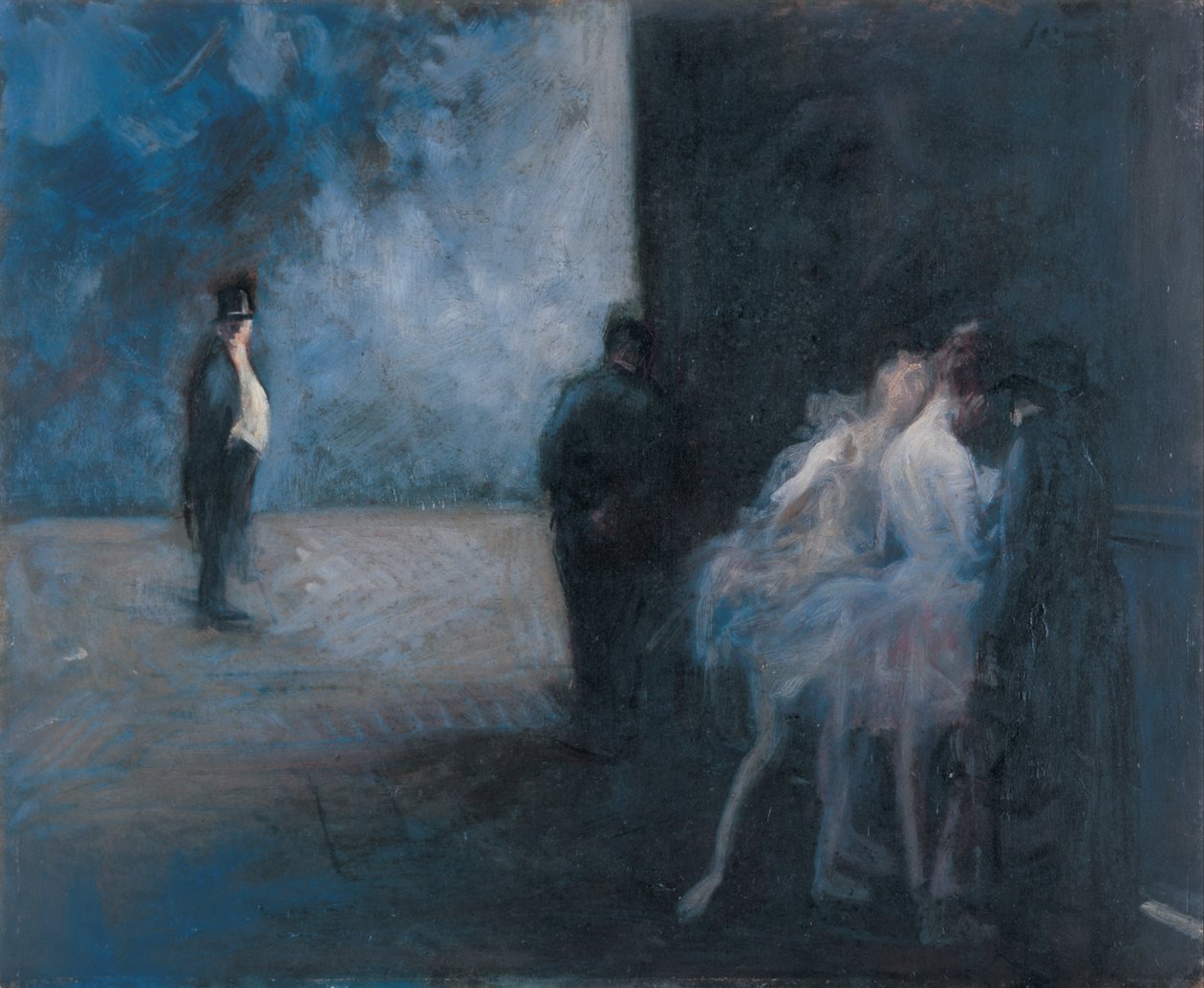 Backstage-Symphonie in Blau von Jean-Louis Forain