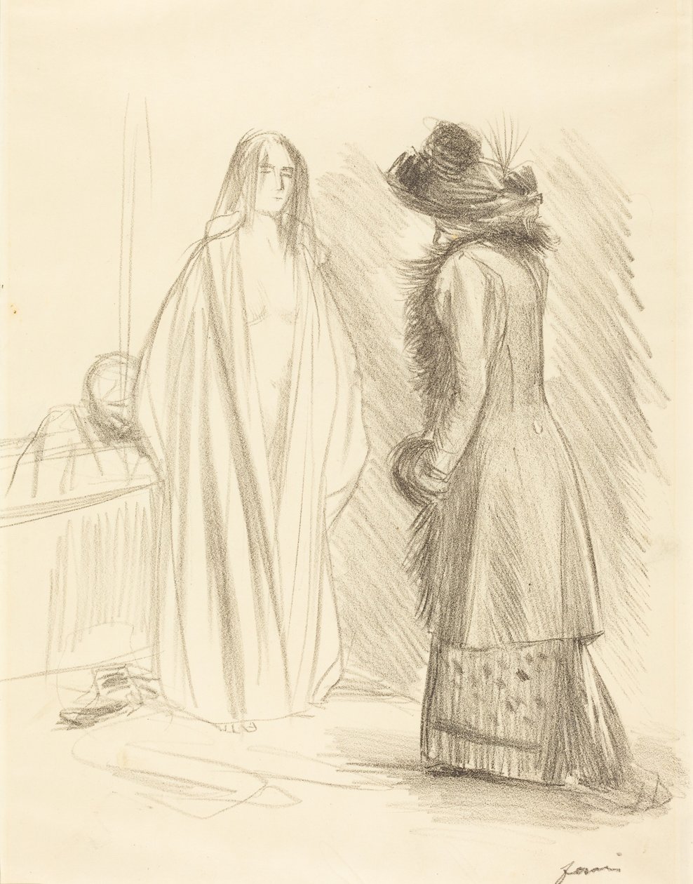 Im Badezimmer von Jean-Louis Forain