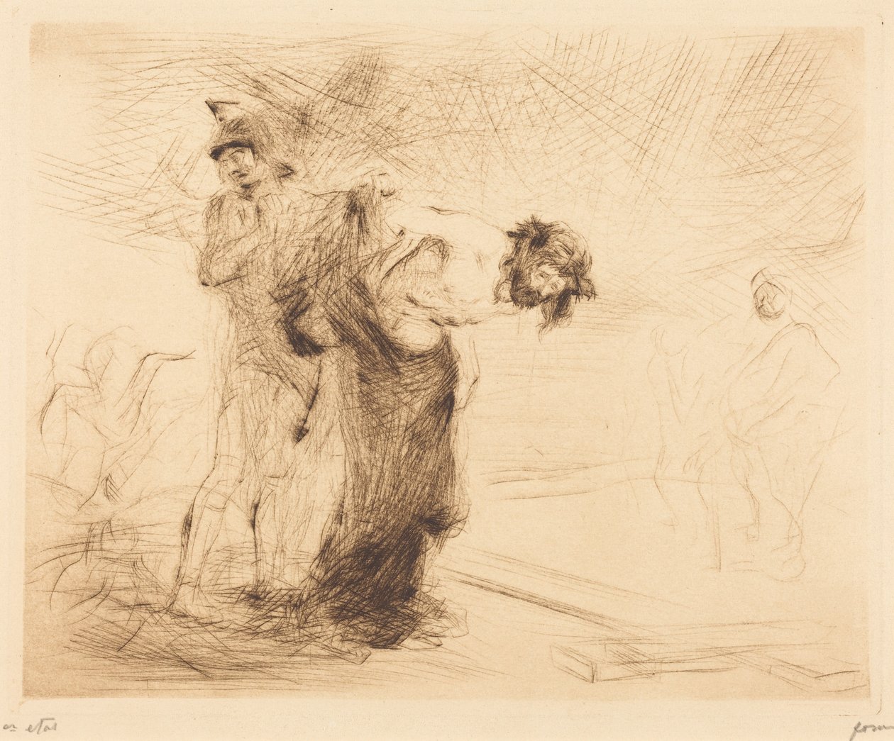 Der Christus, seiner Kleider beraubt von Jean-Louis Forain