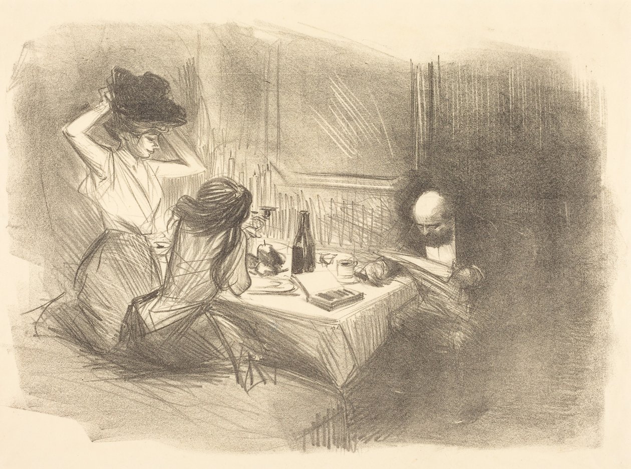Das besondere Kabinett (5. Platte) (Der private Raum) (fünfte Platte) von Jean-Louis Forain