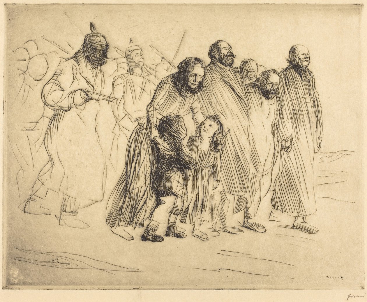 Les notables (kleine Platte) von Jean-Louis Forain