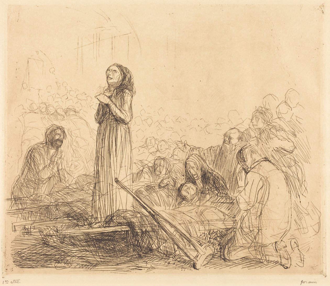 Lourdes, die Wunderbare (1. Platte) von Jean-Louis Forain