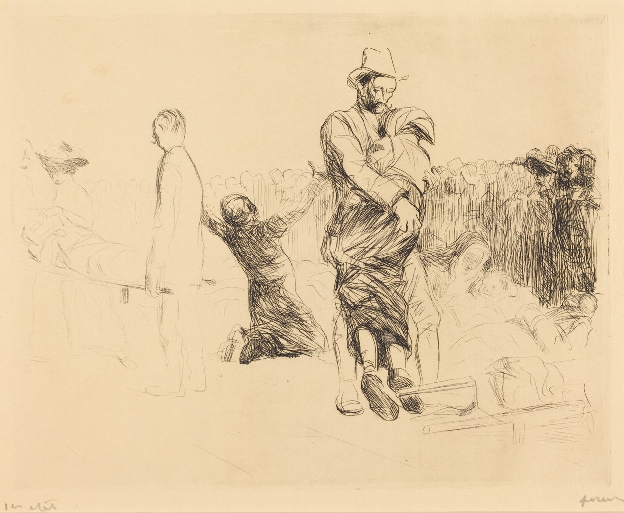 Lourdes, Transport der Gelähmten von Jean-Louis Forain