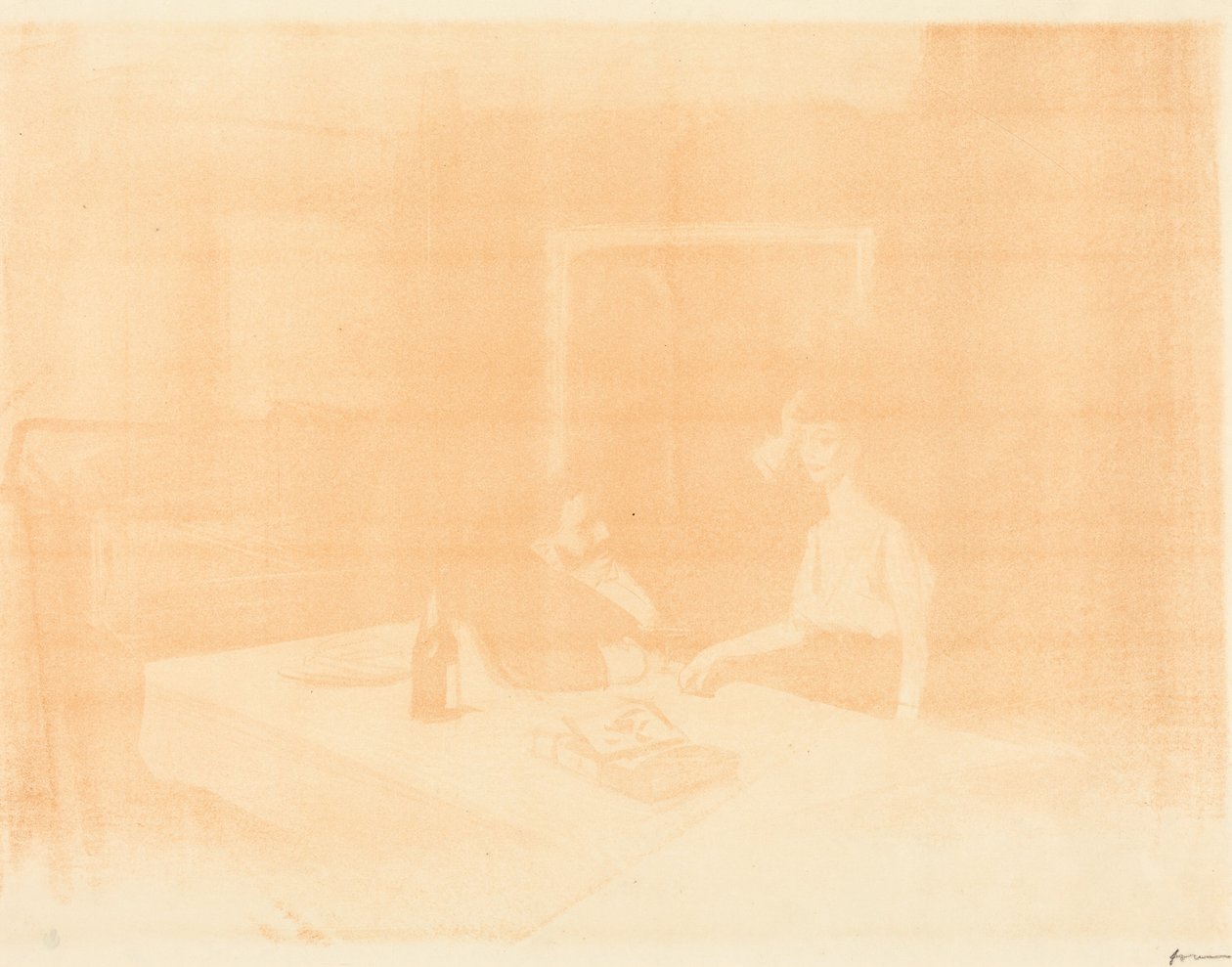 Szene in einem Privatraum (horizontale Platte) von Jean-Louis Forain