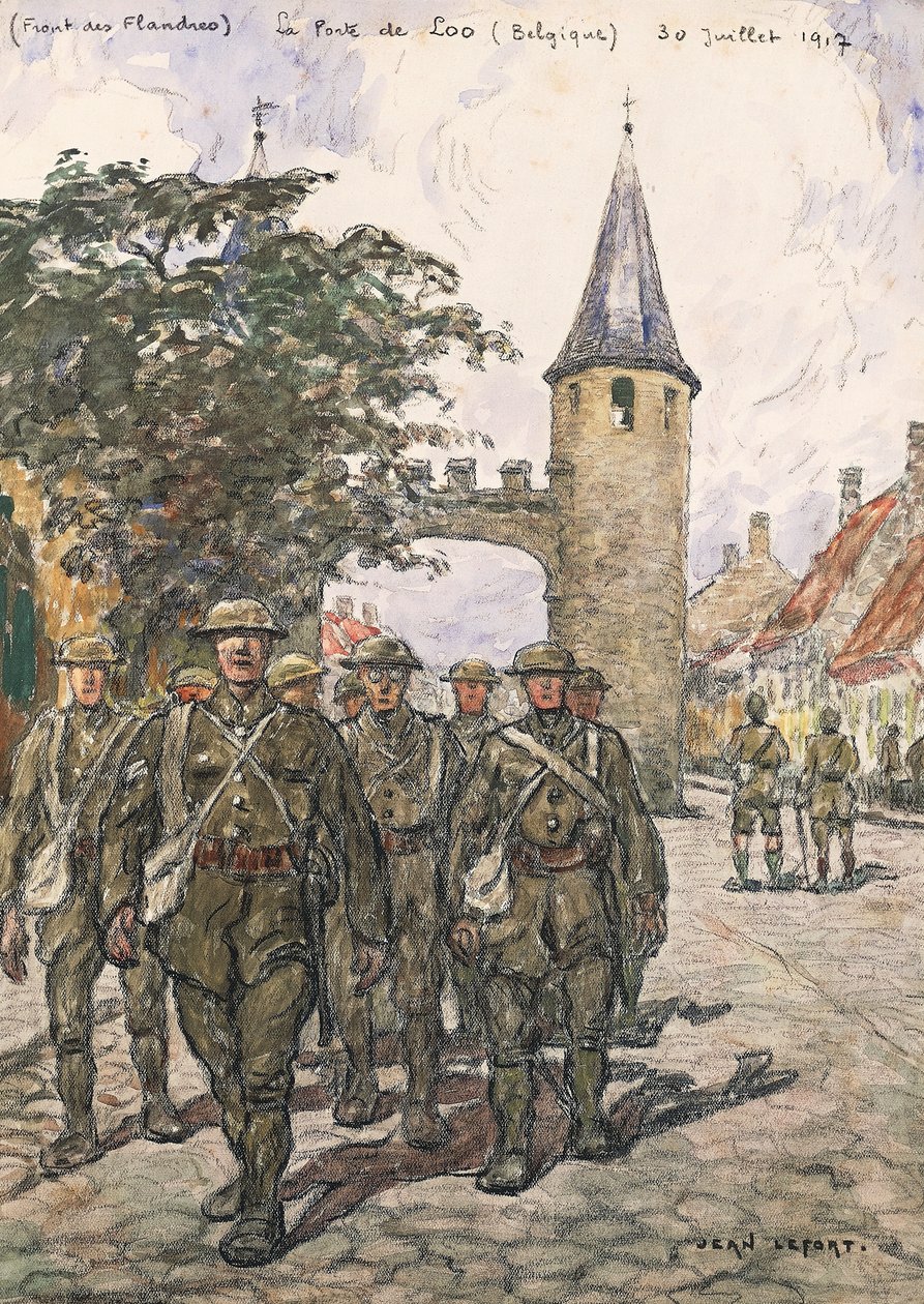 Flandernfront, Tor von Loo (Belgien), 30. Juli 1917 von Jean Louis Lefort