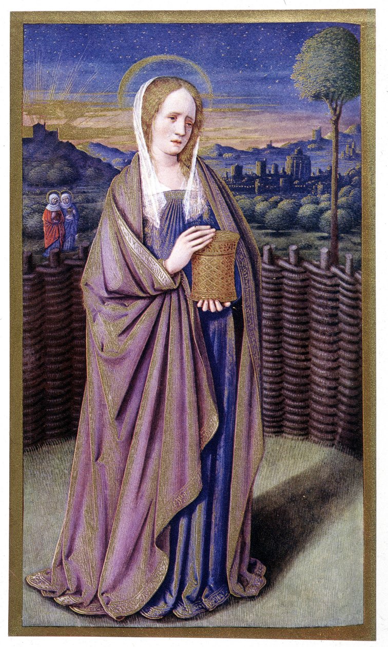 Heilige Magdalena nach Jean Bourdichon von Jean (after) Bourdichon