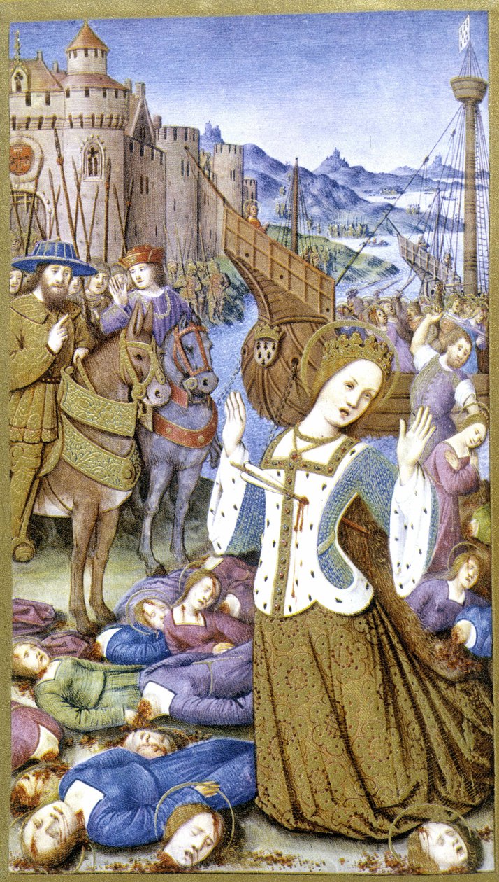 Heilige Ursula nach Jean Bourdichon von Jean (after) Bourdichon