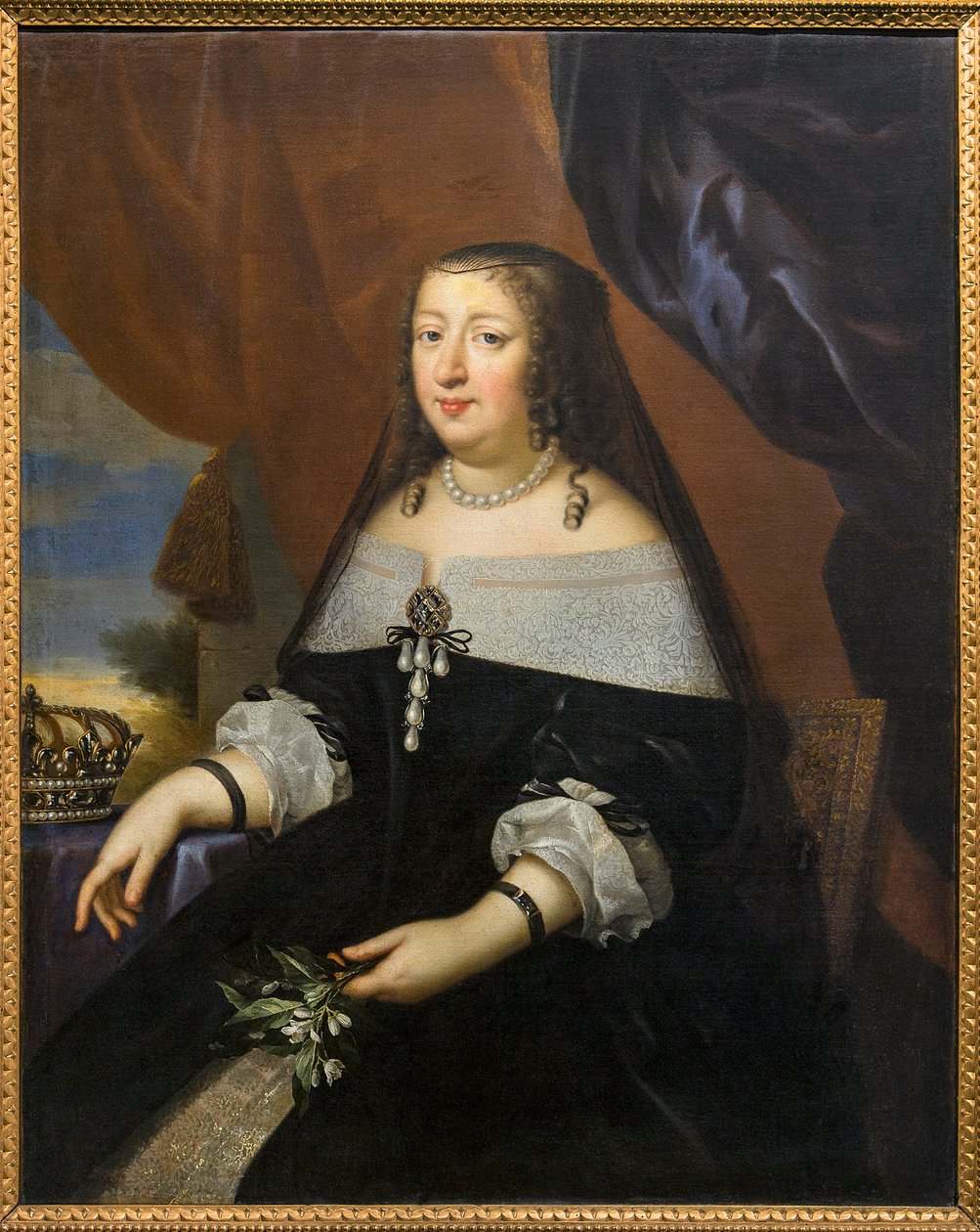 Porträt von Anne von Österreich (Österreich) zugeschrieben Jean Nocret (1615-1672) - Musée Saint-Loup, Troyes von Jean Nocret