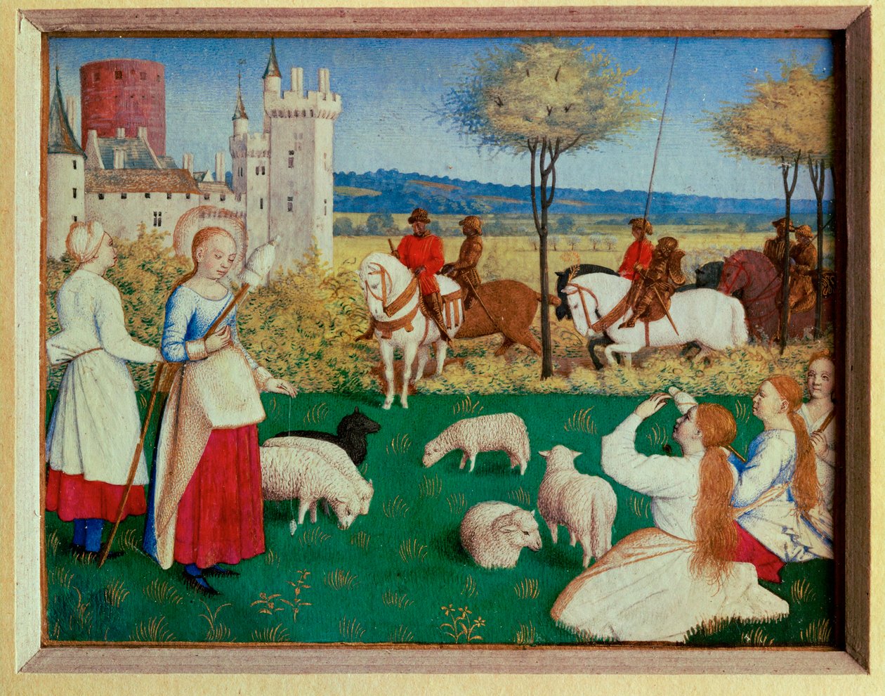 Die Stunden des Étienne Chavalier: Heilige Margarete und der Präfekt Olybrius von Jean (style of) Fouquet