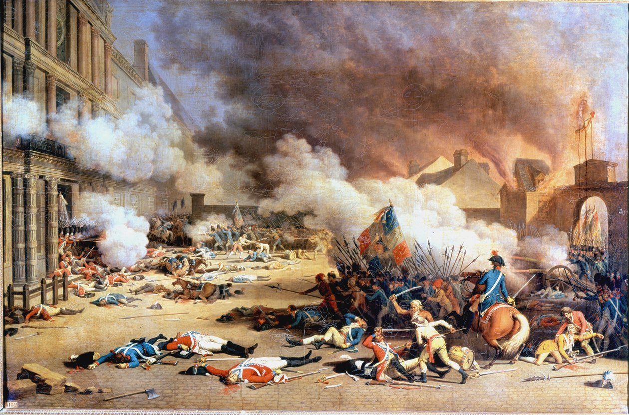 Aufgenommen Vom Palais Des Tuileries Hof Des Carrousel 10 August