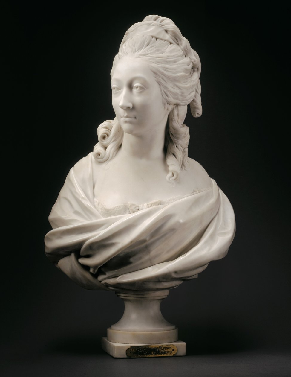 Büste von Anne-Marie-Louise Thomas de Domangeville de Sérilly, Comtesse de Pange, 1780 von Jean Antoine Houdon