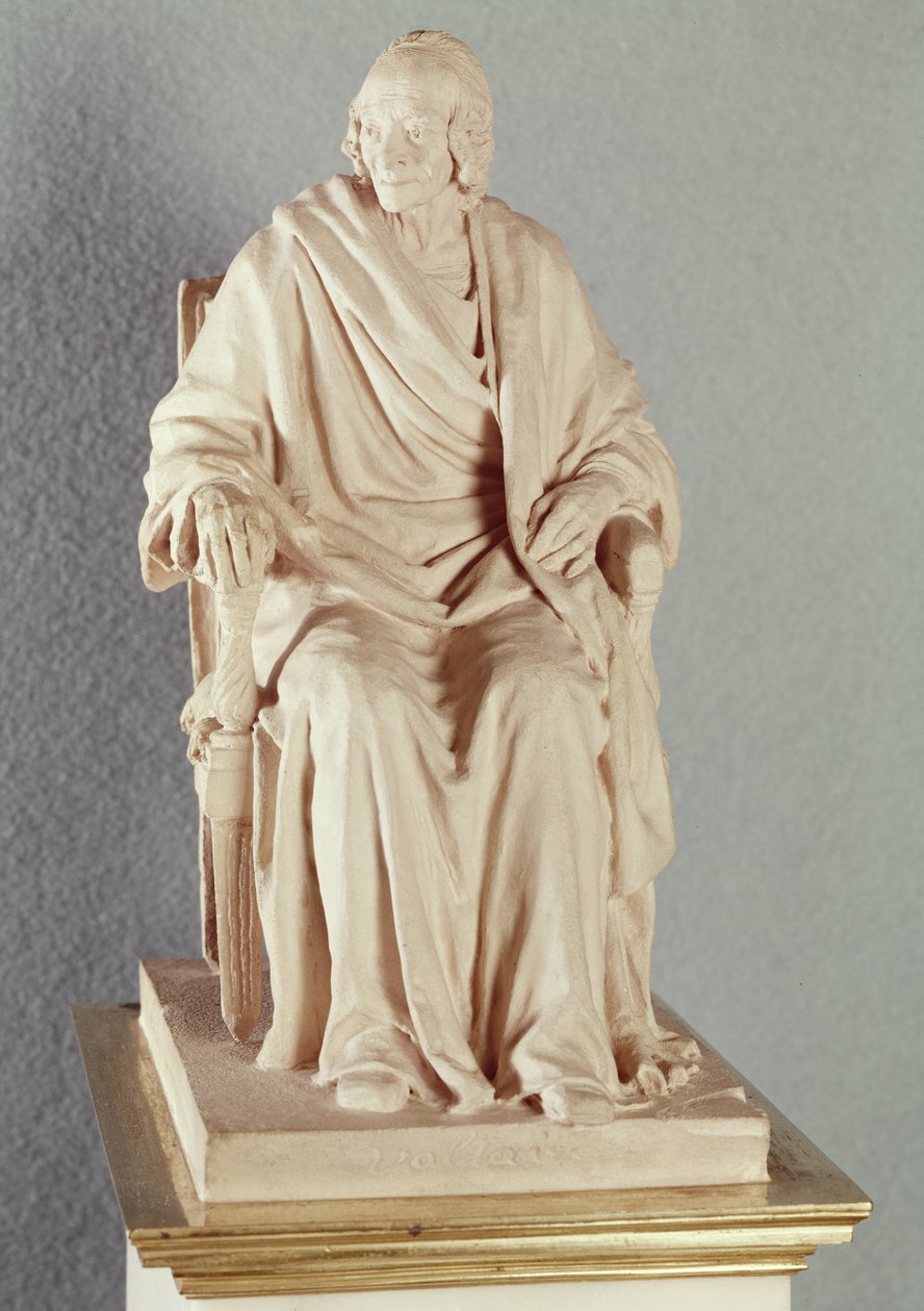 Francois Marie Arouet Voltaire (1694-1778) von Jean Antoine Houdon