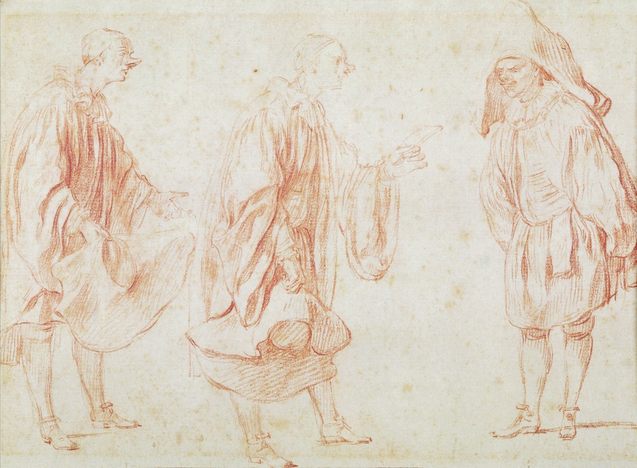 Italienische Schauspieler von Jean Antoine Watteau