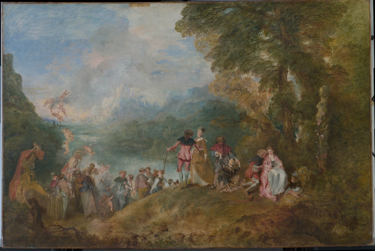 Pilgerfahrt nach Kythera, 1717 von Jean Antoine Watteau