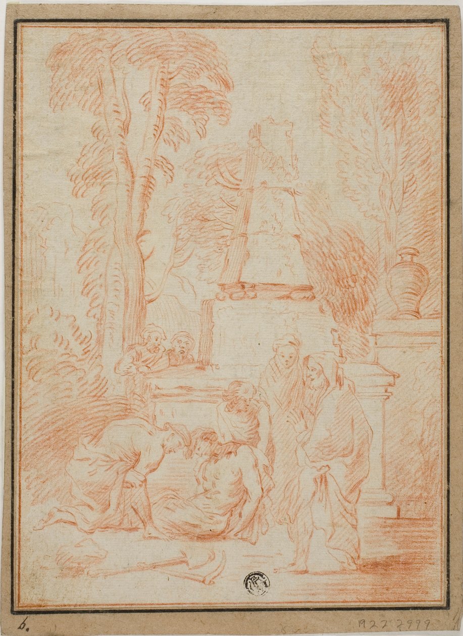 Tobit begräbt die Toten oder Beerdigung von Phokion von Jean Antoine Watteau