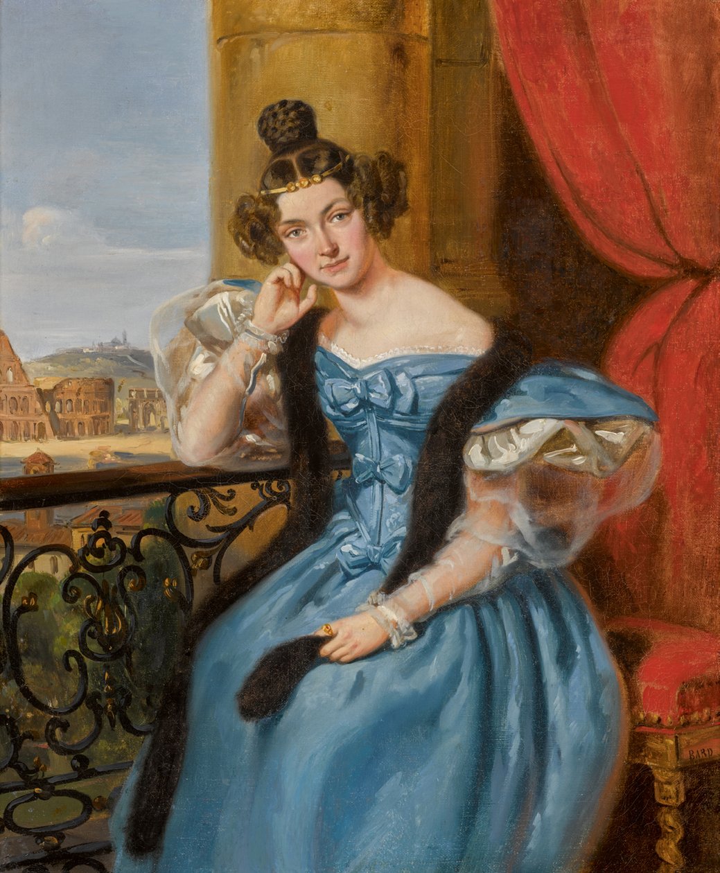 Porträt von Ekaterina Nikolaevna Meshcherskaya, geb. Karamzina 1806-1867, 1835 von Jean Auguste Bard