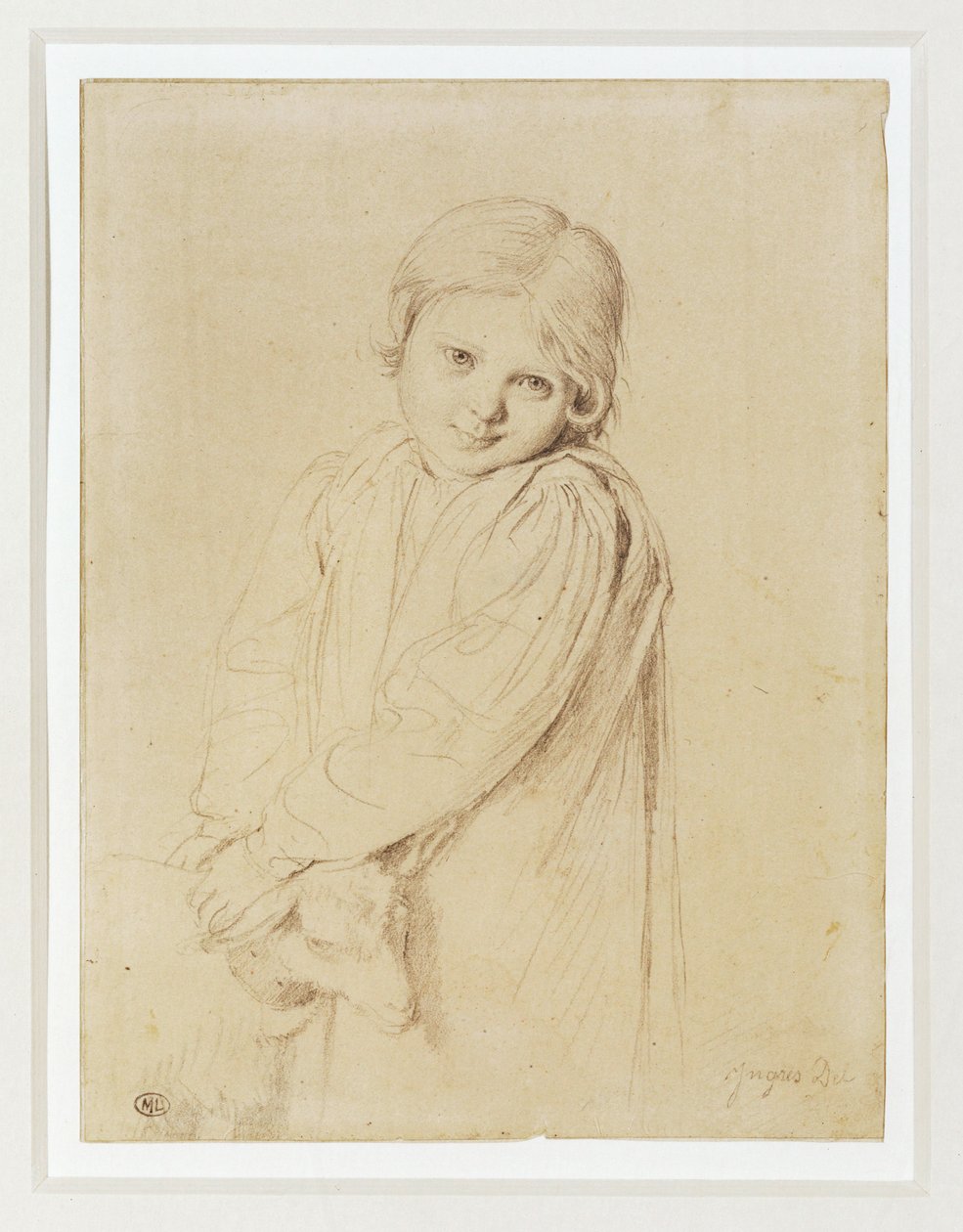 Charlotte-Madeleine Taurel, Tochter des Graveurs von Jean Auguste Dominique Ingres