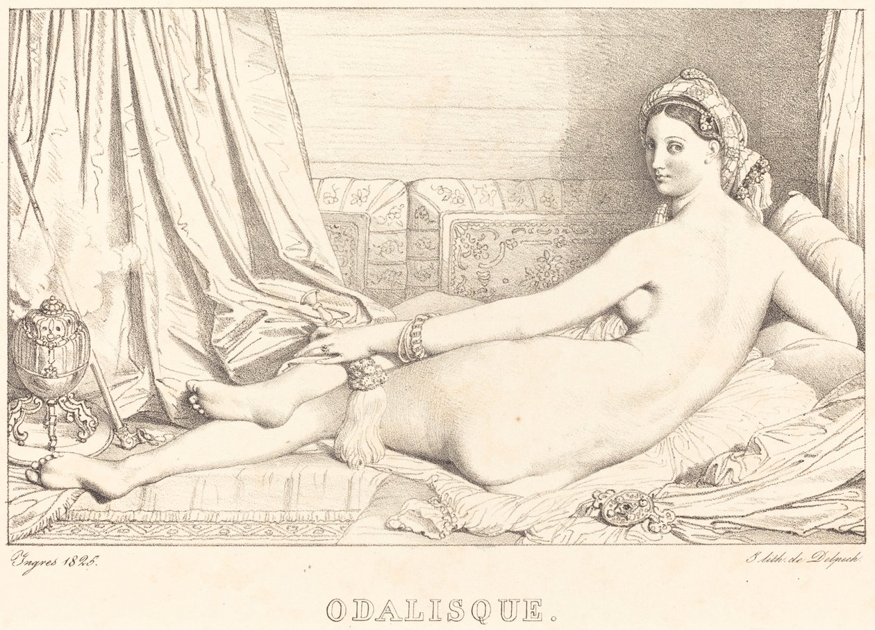 Odaliske von Jean Auguste Dominique Ingres