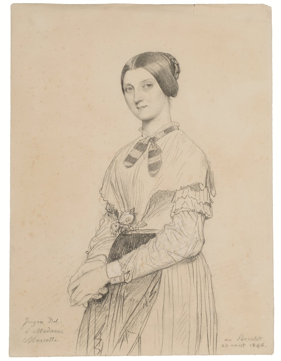 Porträt von Marie Marcotte von Jean Auguste Dominique Ingres