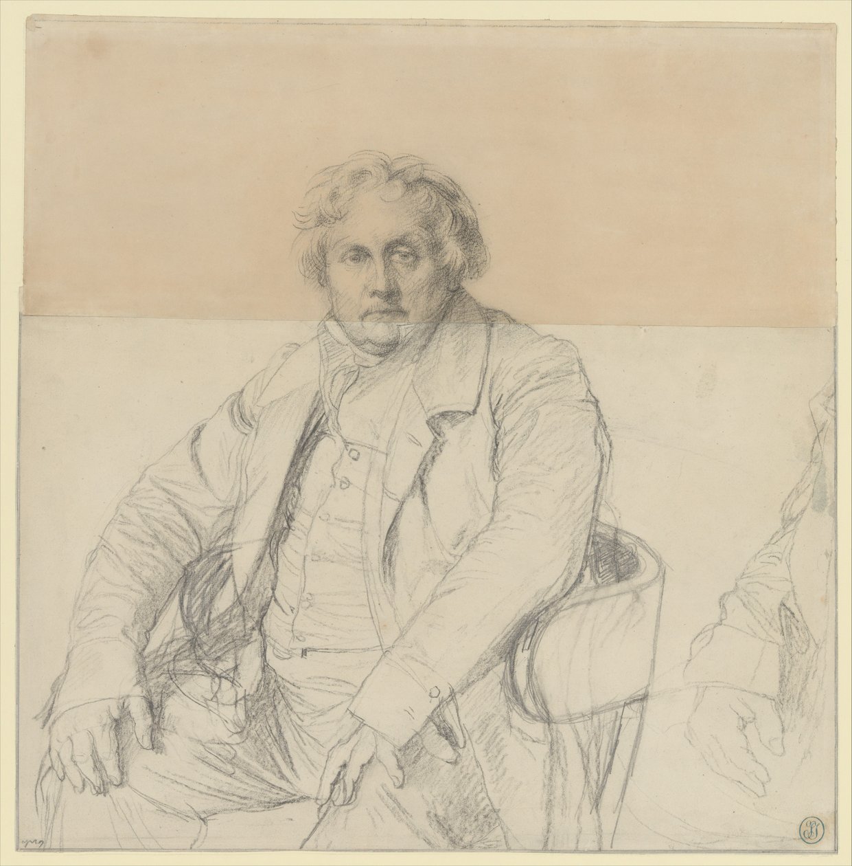 Studie für das Porträt von Louis-François Bertin (1766–1841) von Jean Auguste Dominique Ingres