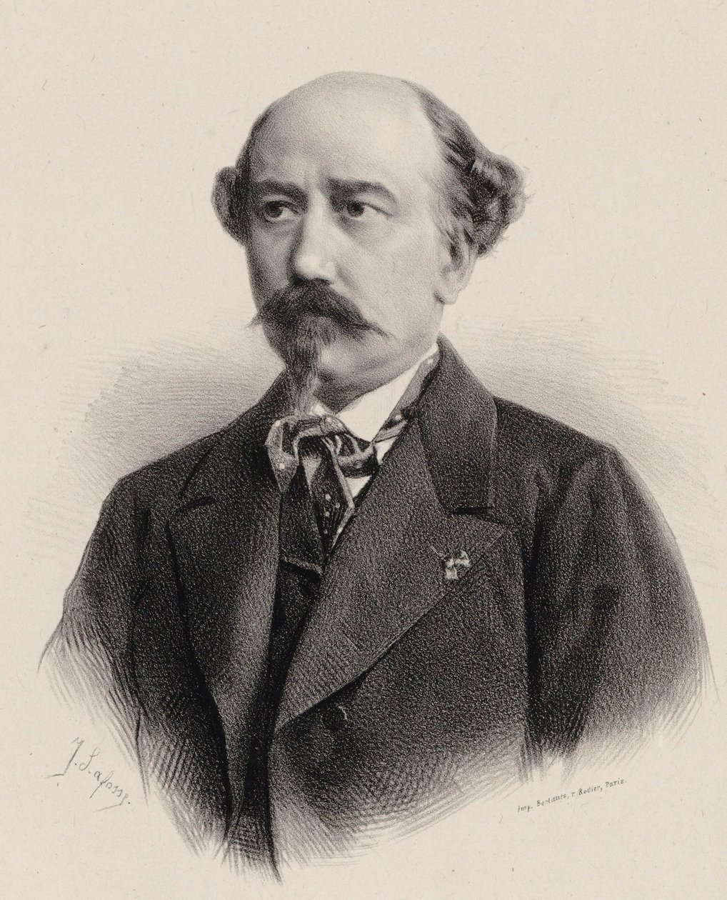 Porträt des Komponisten Aimé Maillart 1817-1871 von Jean Baptiste Adolphe Lafosse