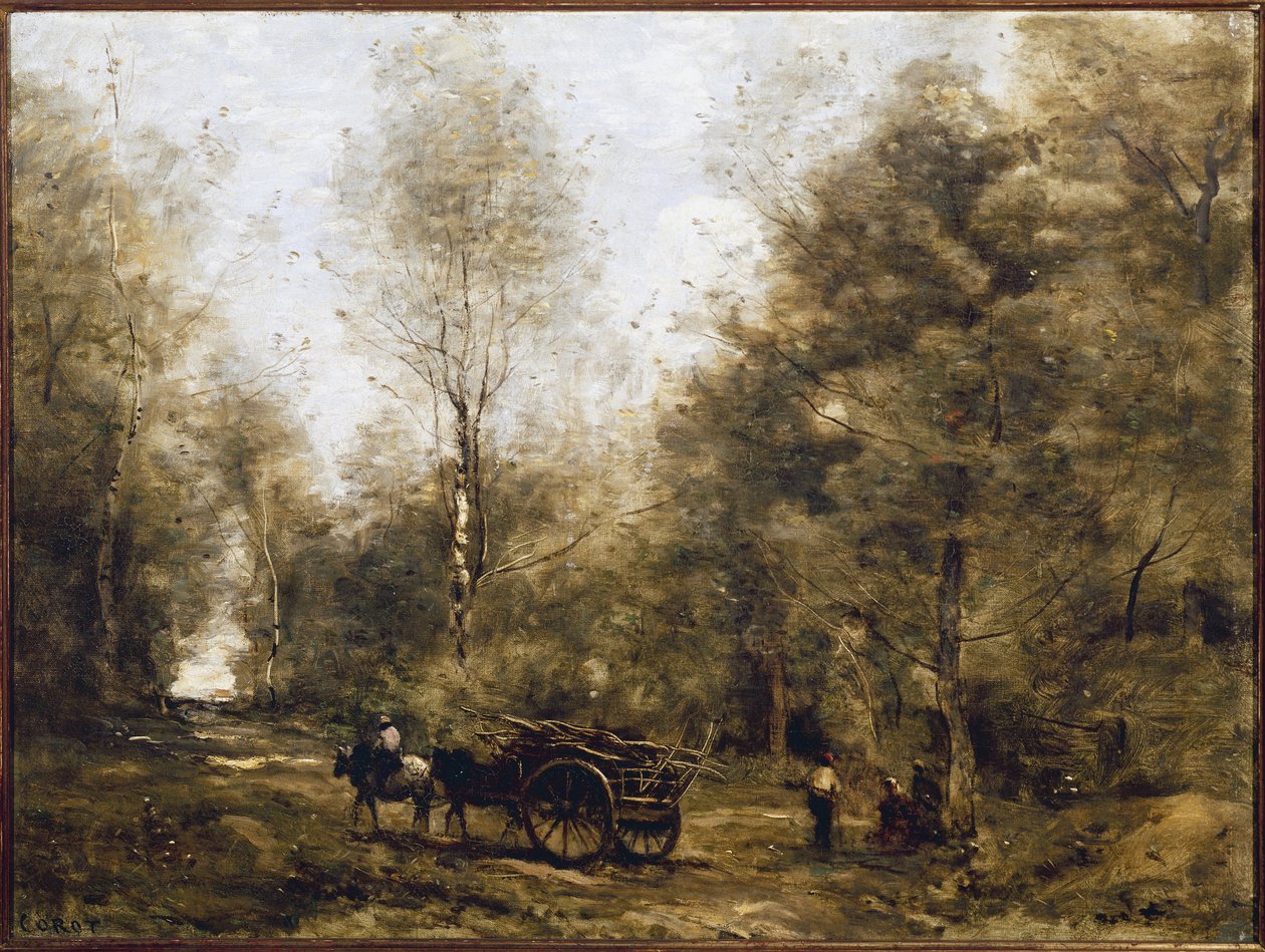 Ein Pfad im Wald von Wagnonville von Jean Baptiste Camille Corot