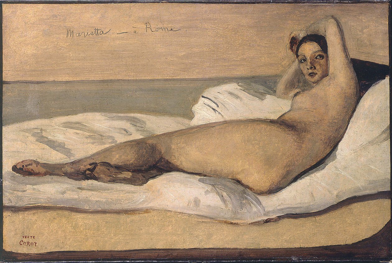Marietta Die römische Odaliske von Jean Baptiste Camille Corot