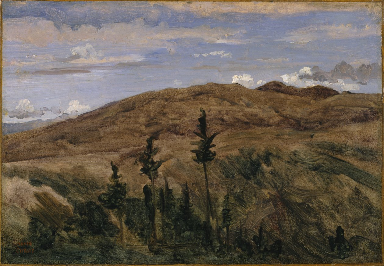 Berge in der Auvergne, 1841-42 von Jean Baptiste Camille Corot