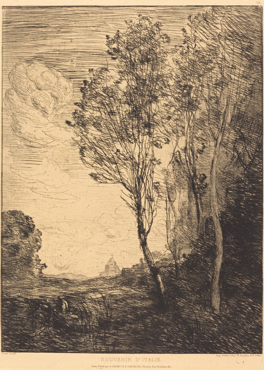 Erinnerung an Italien von Jean Baptiste Camille Corot