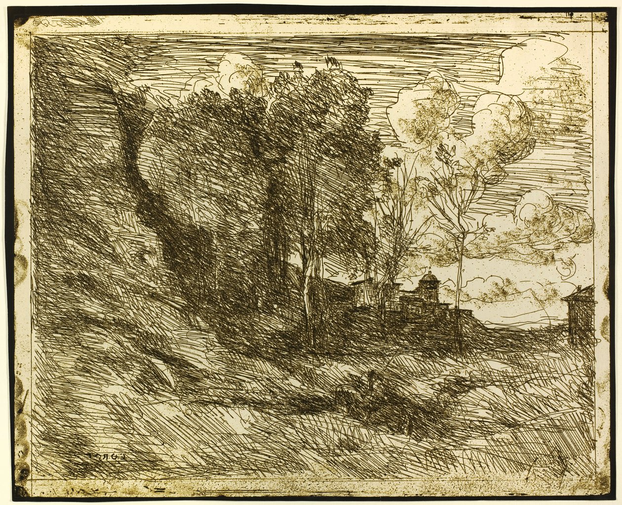 Erinnerung an Ostia von Jean Baptiste Camille Corot