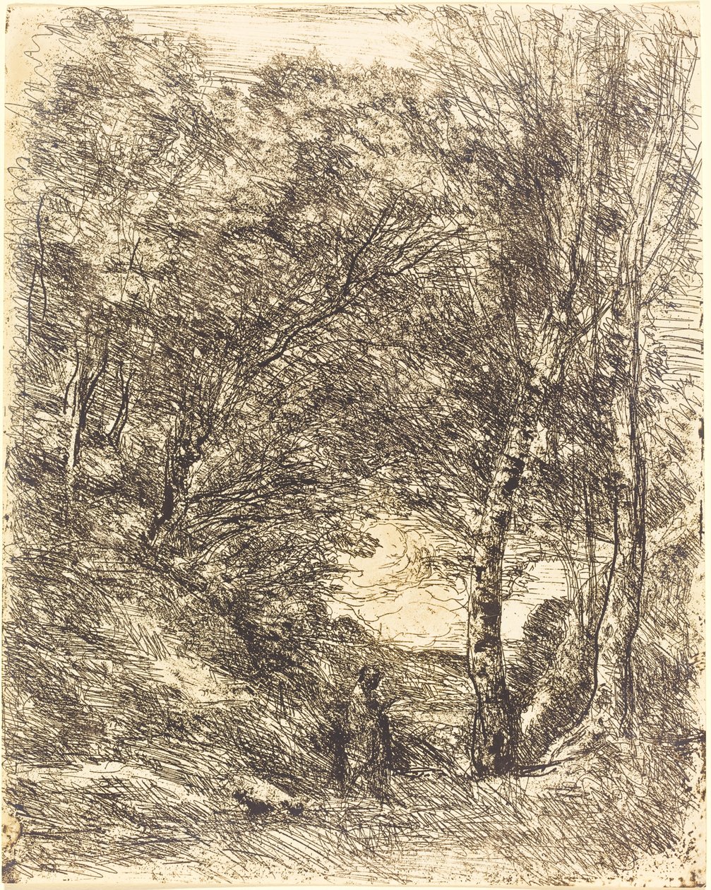 Die Gärten des Horaz von Jean Baptiste Camille Corot
