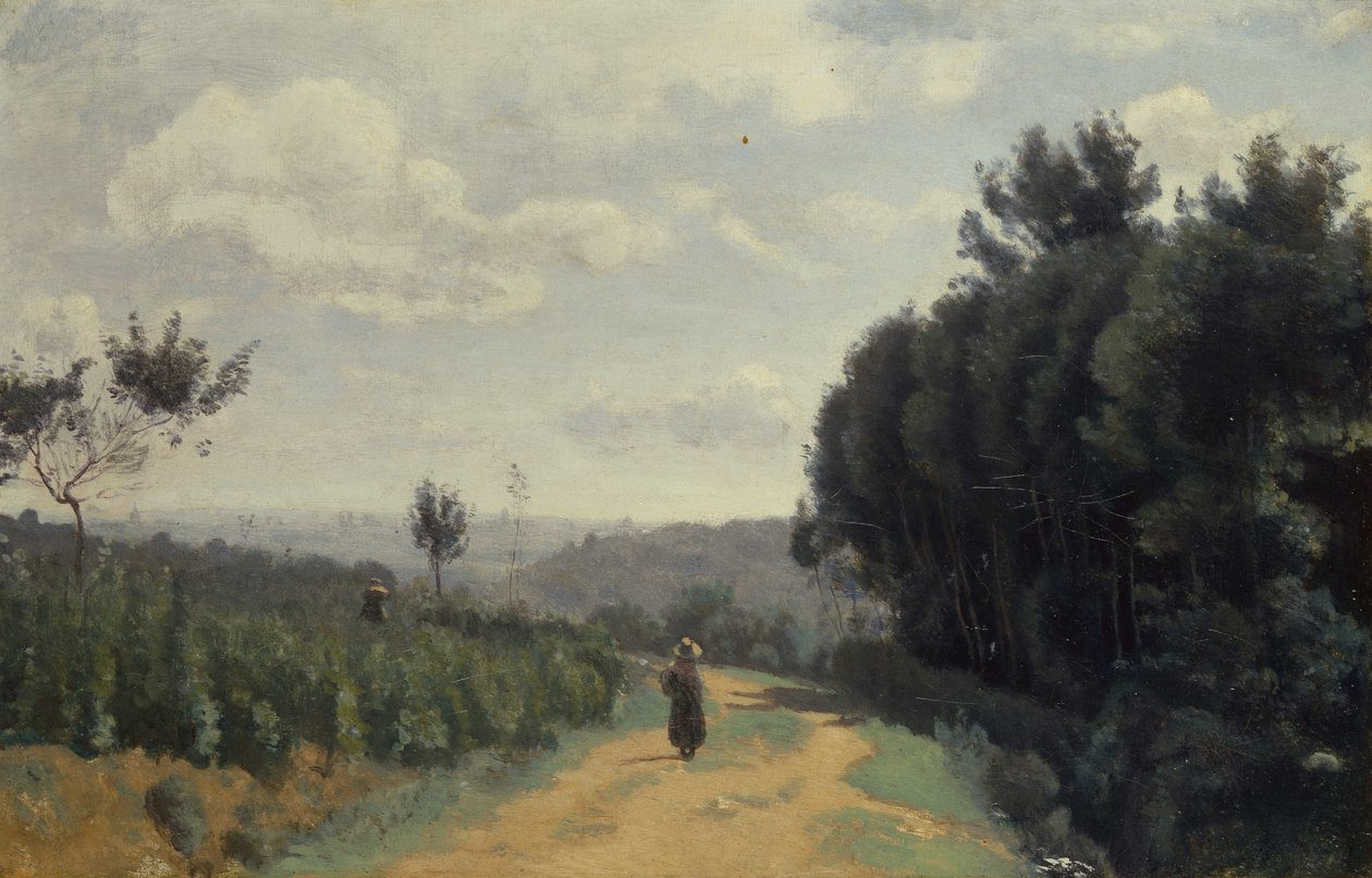 Die Höhen von Sèvres, der Troyon-Pfad von Jean Baptiste Camille Corot