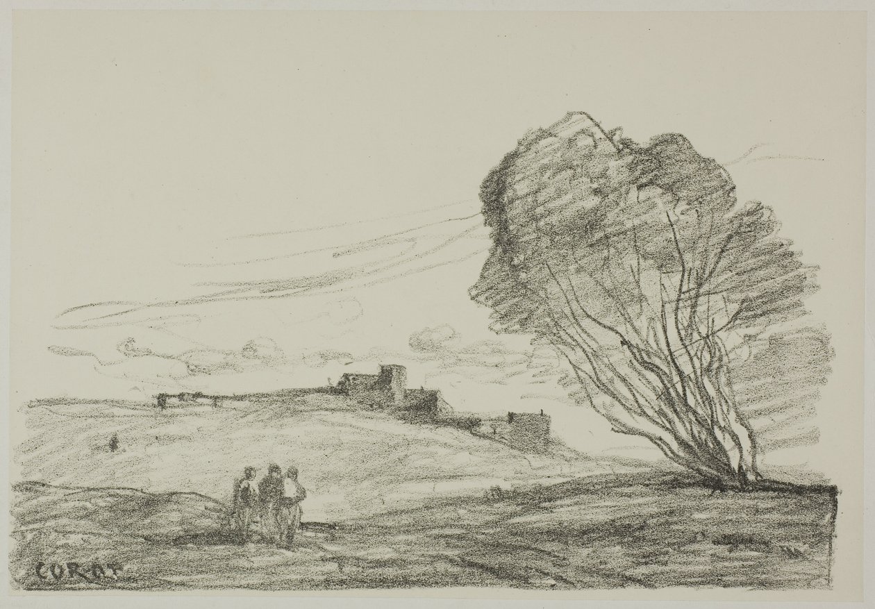 Das isolierte Fort von Jean Baptiste Camille Corot