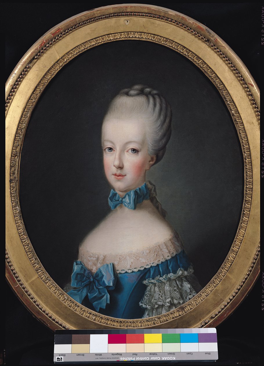Porträt von Marie-Antoinette de Habsbourg-Lorraine (1750-93) nach dem Gemälde von Joseph Ducreux (1735-1802) 1770 von Jean Baptiste Charpentier