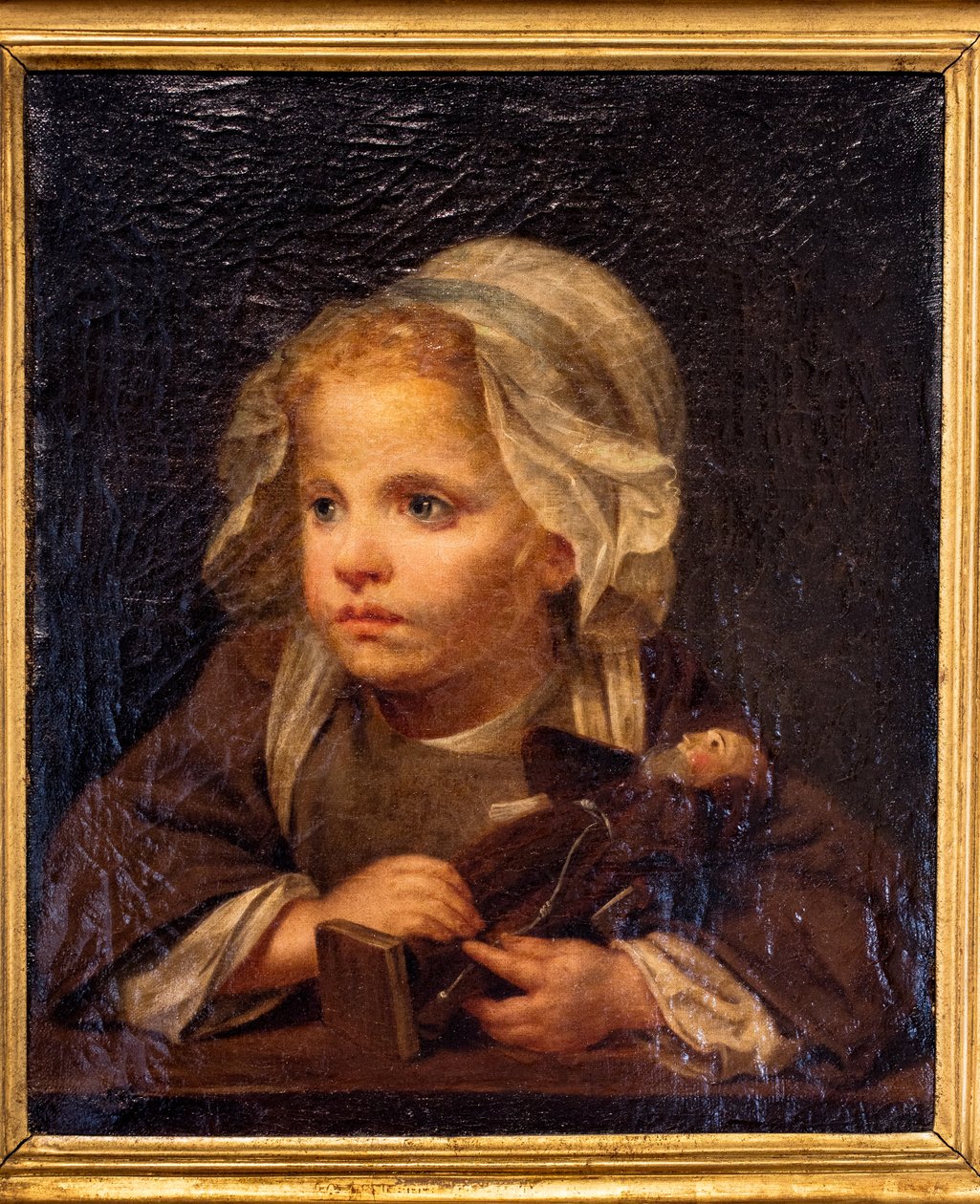 Mädchen mit Kapuziner von Jean Baptiste Greuze