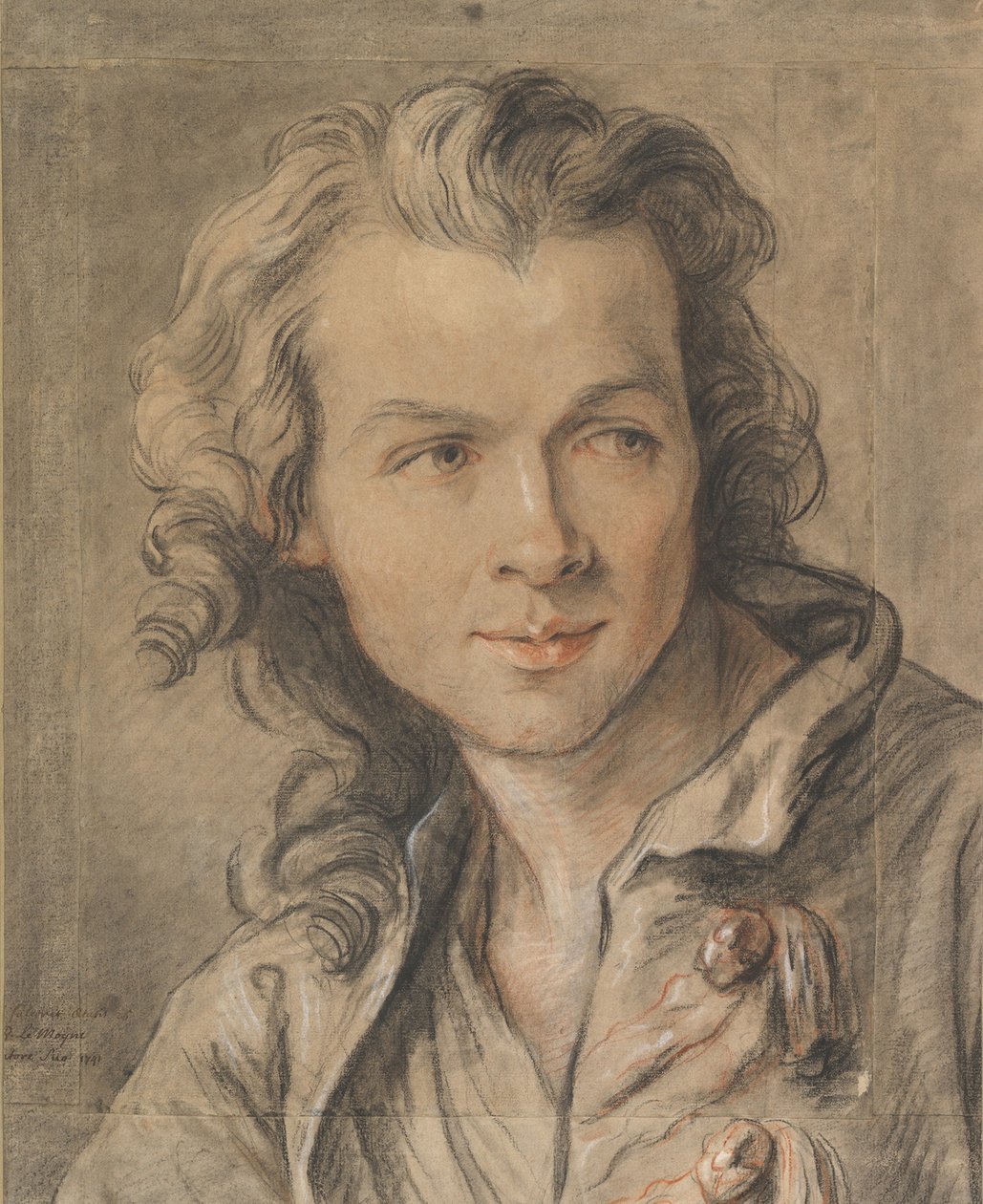 Porträt von Étienne Maurice Falconet, 1741 von Jean Baptiste II Lemoyne