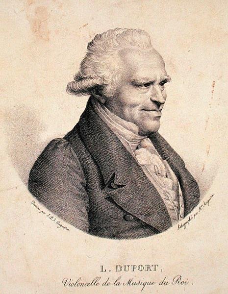 Jean-Louis Duport (1749-1819) gestochen von Madame Augustin von Jean Baptiste Jacques (after) Augustin