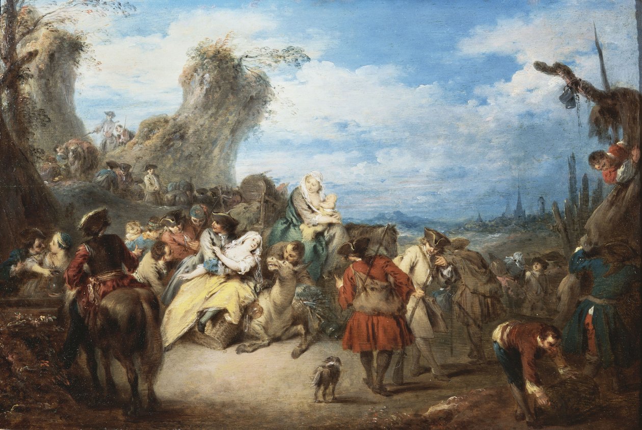 Der Marsch der Truppen, genannt Krieg von Jean Baptiste Joseph Pater