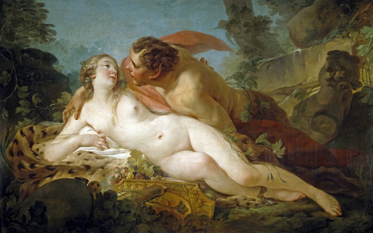 Jupiter und Antiope von Jean Baptiste Marie Pierre