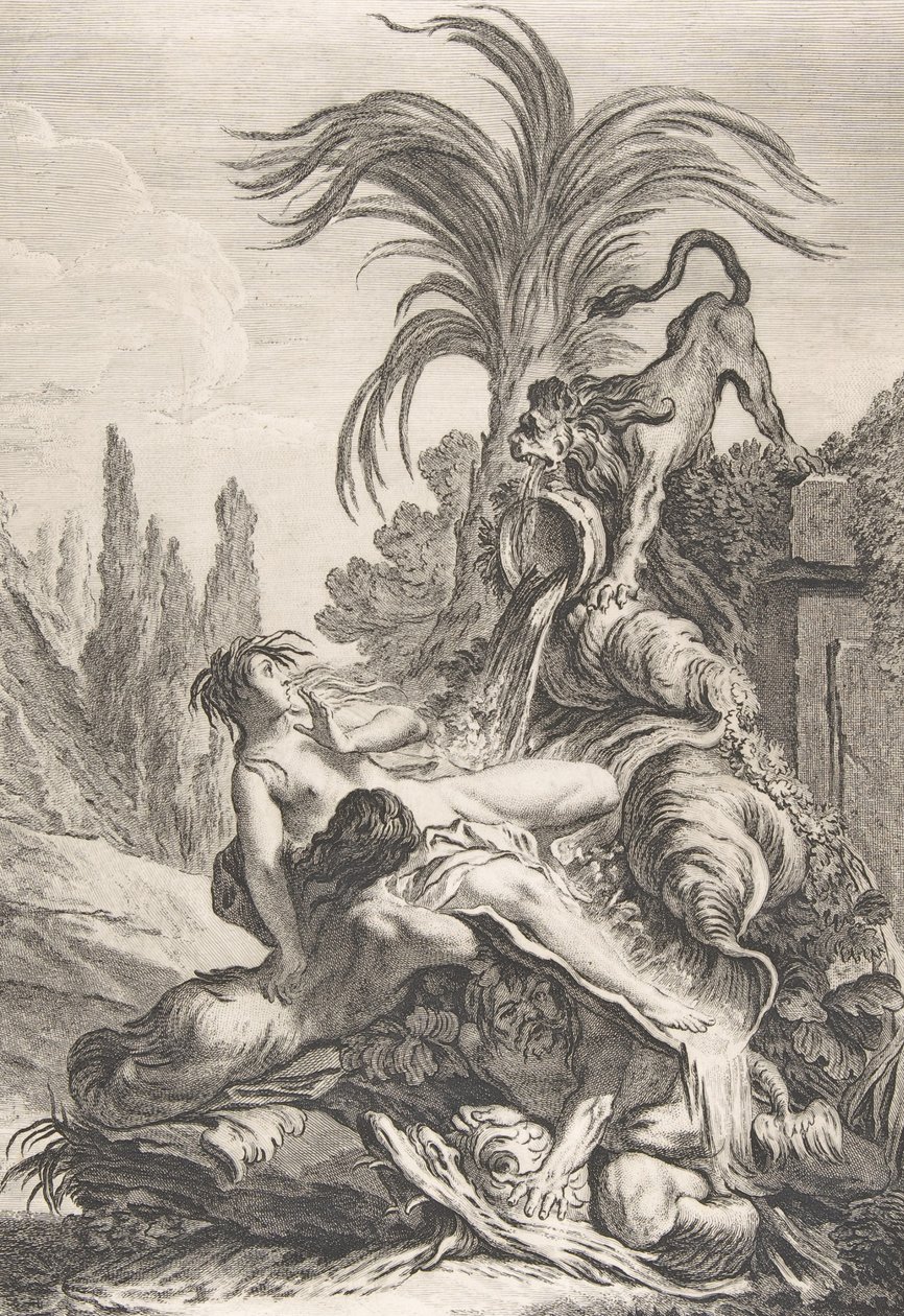 Die erschrockene Najade, ca. 1740 von Jean Baptiste Marie Pierre