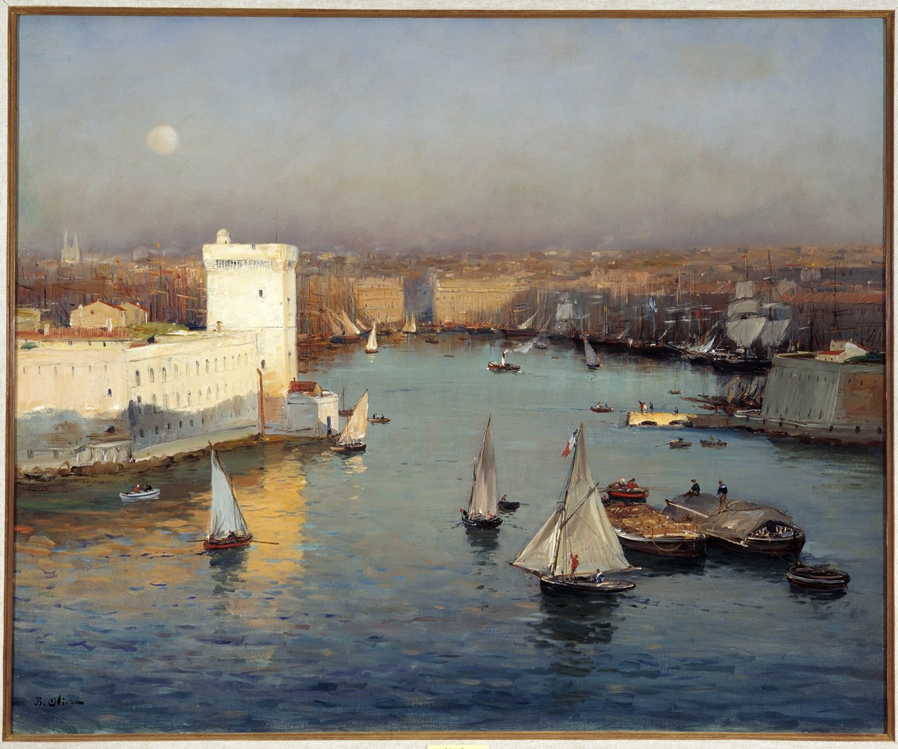 Blick auf den Alten Hafen von Marseille vom Pharo von Jean Baptiste Olive