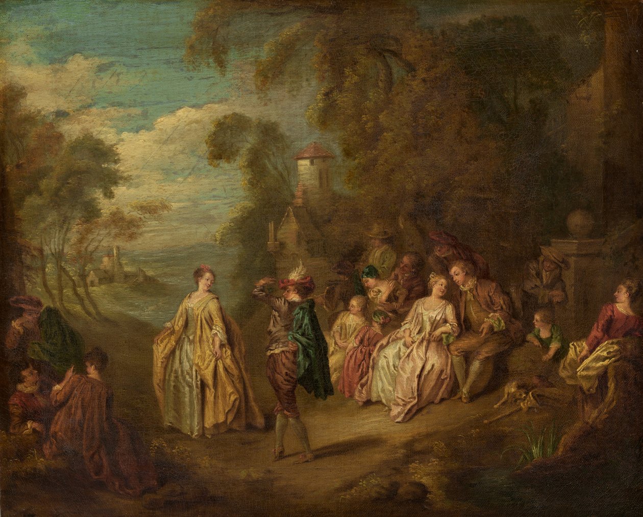Fête Champêtre, 18. oder 19. Jahrhundert von Jean Baptiste Pater