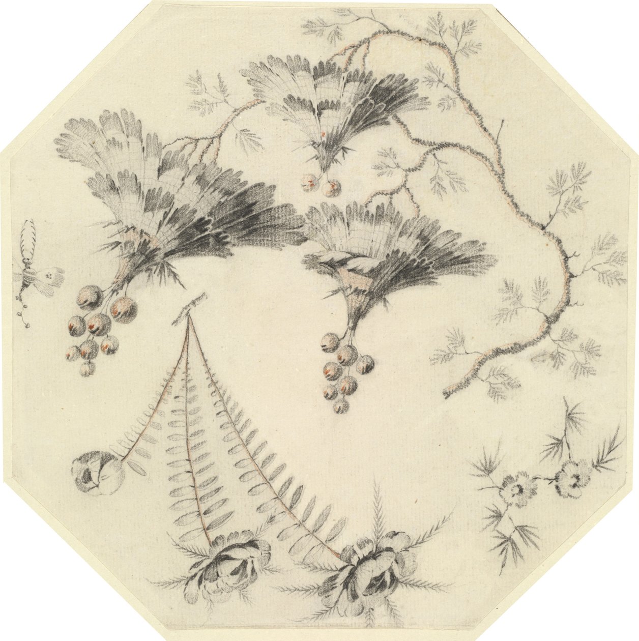 Pagodenblumen und Rosen von Jean Baptiste Pillement