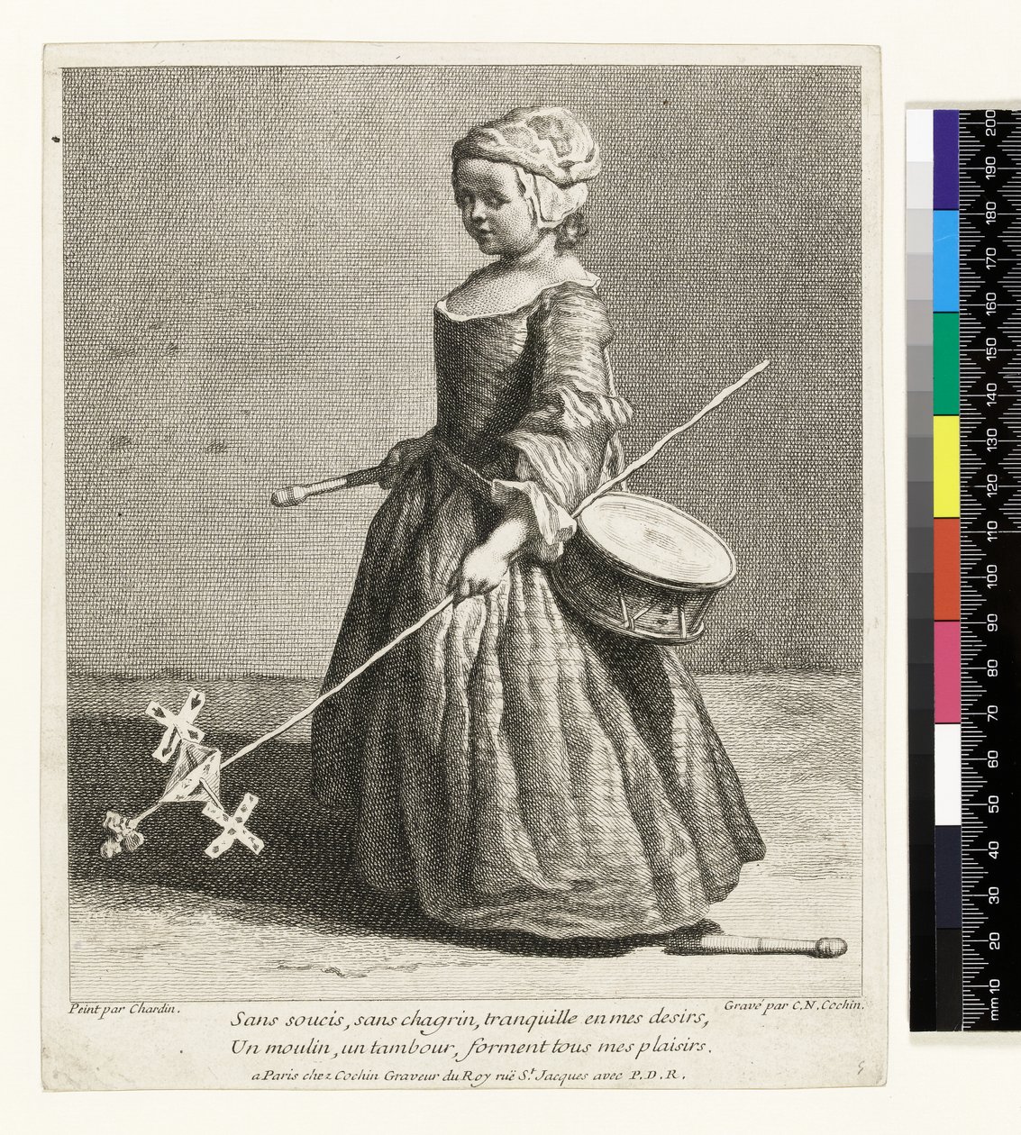 Le Jeune Soldat, gestochen von Charles Nicolas Cochin I (1688-1754) 1738 von Jean Baptiste Simeon (after) Chardin