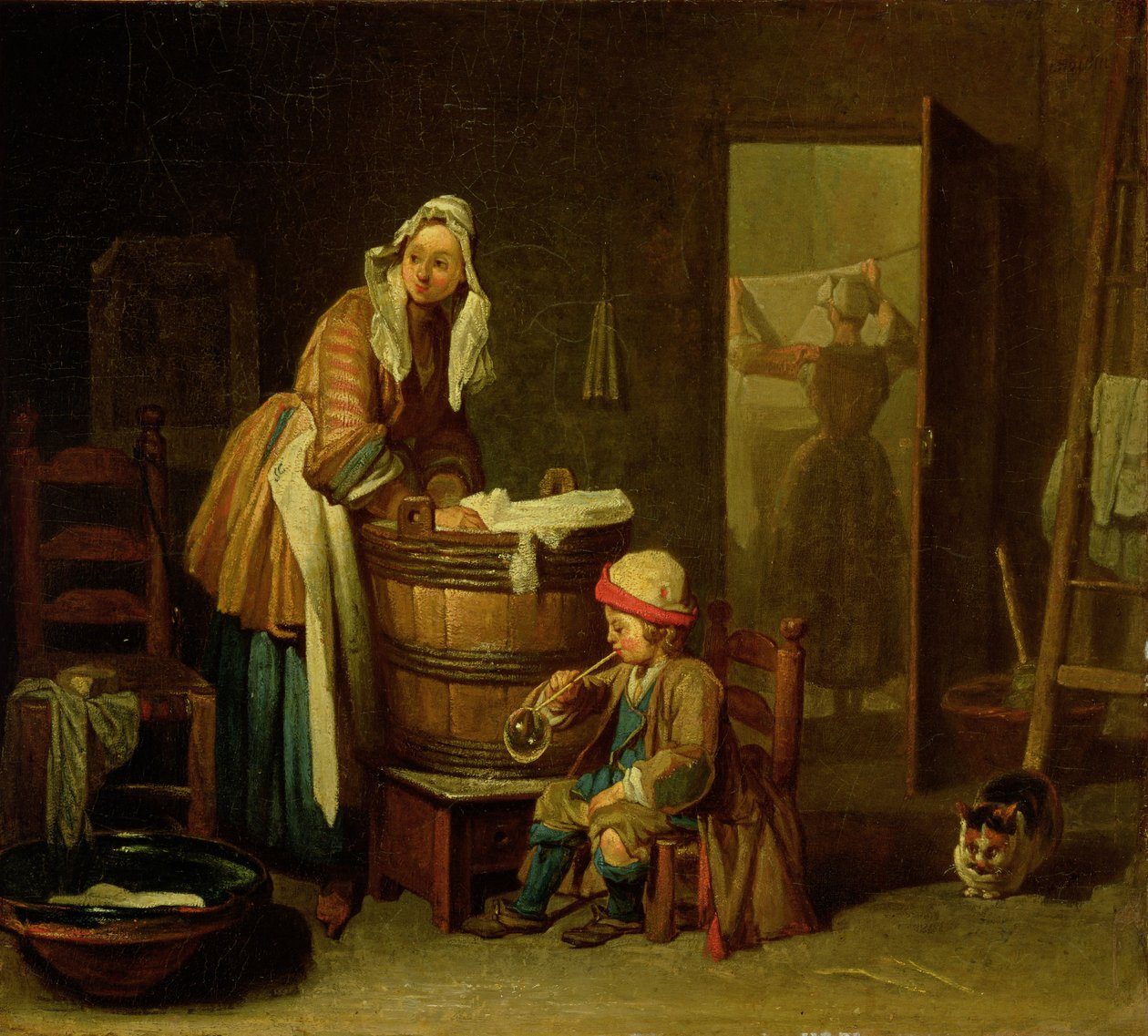 Die Wäscherin von Jean Baptiste Simeon Chardin