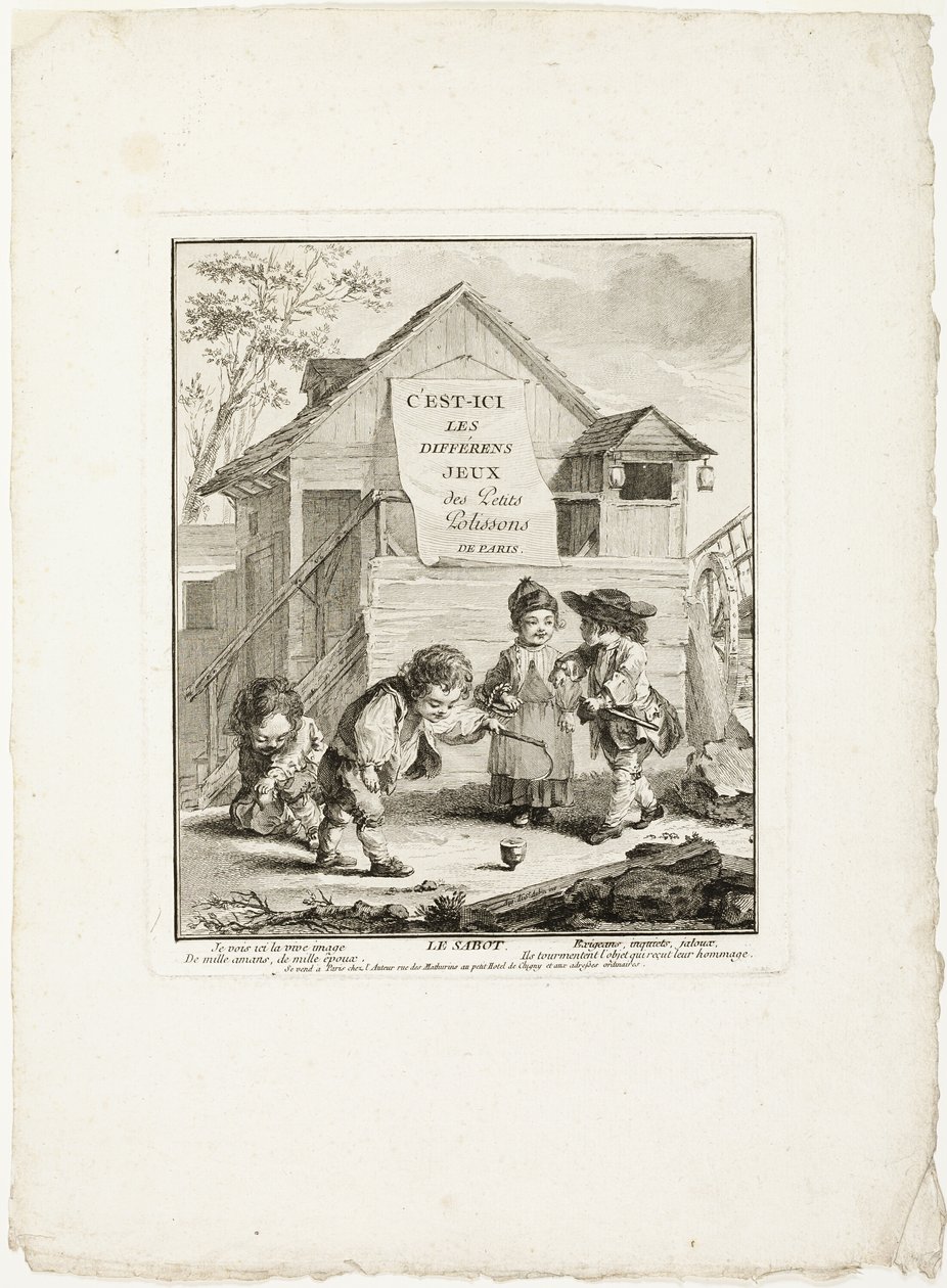 Hufeisen, aus Die Spiele der Bengel von Paris von Jean Baptiste Tilliard I