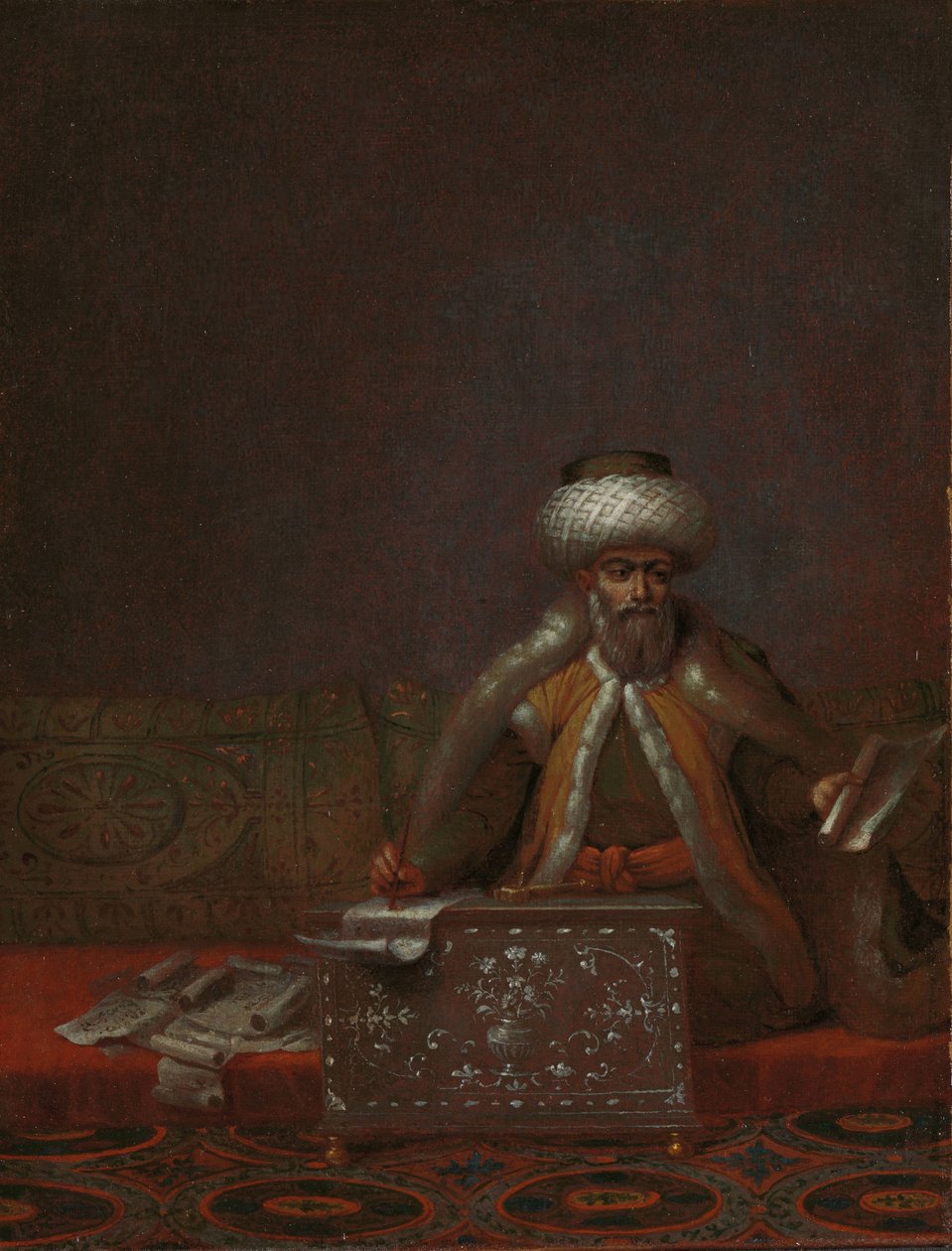 Der Reis Effendi, Leiter der Kanzlei von Jean Baptiste Vanmour